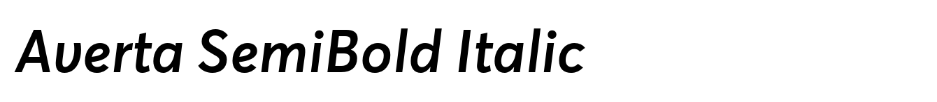 Averta SemiBold Italic